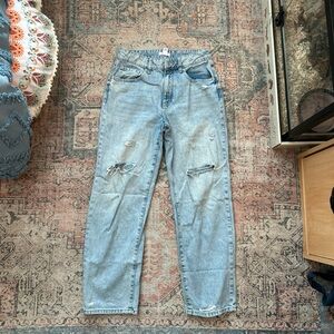 Forever 21 Light Blue Washed Denim Jeans